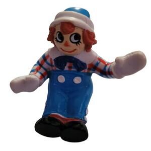 1988 Raggedy Andy Small Rubber Sitting Figure Doll MacMillan